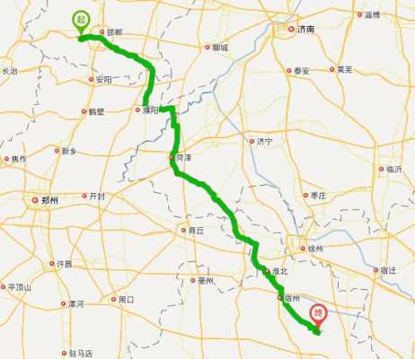 邯郸到广州直线距离（邯郸到广州地图）