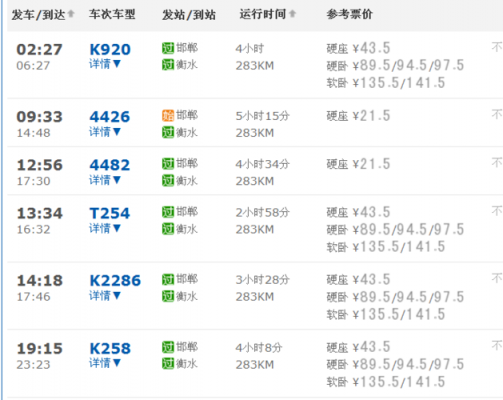 邯郸到衡水的汽车几点（邯郸到衡水的汽车电话）