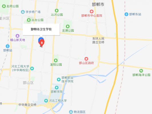 邯郸卫校地图（邯郸卫校在哪条路上）