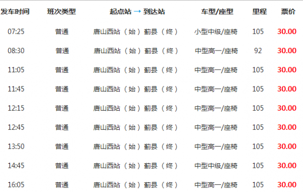 邯郸到唐山的汽车（邯郸到唐山的汽车时刻表）