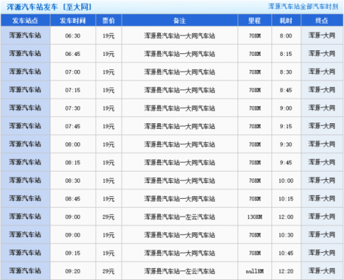 邯郸到长治大巴时刻表（邯郸到长治大巴票价）